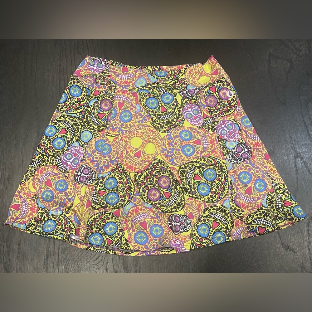 Dona Jo Ultimate Skirt Skort Large Skulls